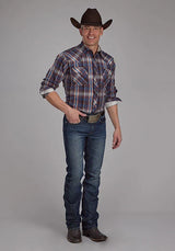 Roper 2176 Arrow Dobby (Marrón) - Camisa Western para Hombre