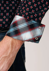 Camisa vaquera de hombre Roper Black Canyon Cottage Foulard (Negro)