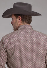Roper 2250 Stretch Foulard (Wine) - Men's Western Shirt