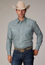Camisa vaquera Roper 2019 Silver Spring Foulard (gris) para hombre