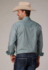 Camisa vaquera Roper 2019 Silver Spring Foulard (gris) para hombre