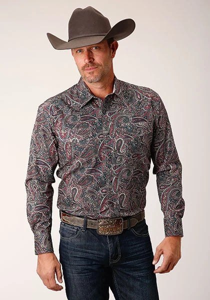 Camisa vaquera Roper 1664 Old Time Paisley (varios colores) - Hombre