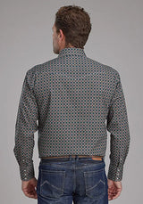 Roper Oak Forest Acorn Foulard (Brown) - Men's Western Shirt