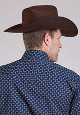 Camisa vaquera Roper 2584 Pinwheel Foulard (azul) - para hombre