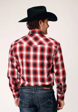 Roper 1844 Basic Plaid (Rojo) - Camisa Western para Hombre