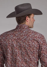Roper 2242 Sangria Paisley (Wine) - Camisa vaquera de hombre