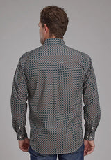 Roper 2151 Acorn Foulard (Brown) - Men's Western Shirt