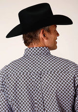 Camisa Vaquera Roper 1666 Foulard Azulejos (Negro) - Para Hombre