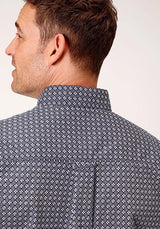 Camisa Roper 1133 Bell Foulard (Azul marino) - Manga Corta para Hombre