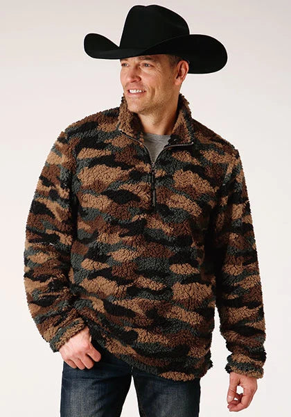 Roper 1352 Polar (Camo) - Suéter de felpa para hombre