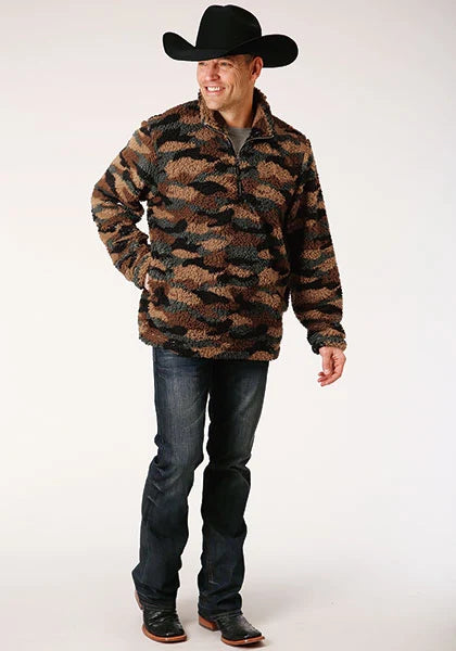Roper 1352 Polar (Camo) - Suéter de felpa para hombre