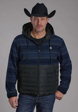 Chaqueta Roper 2320 Combo (Azul Marino) - Para hombre, de forro polar/nailon