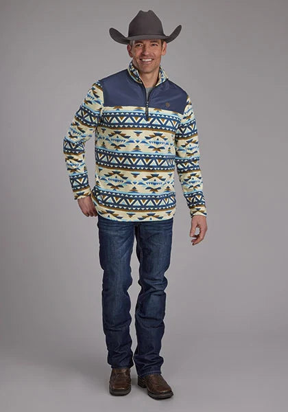 Roper 2321 Aztec (Azul Marino) - Jersey de Forro Polar para Hombre