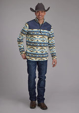 Roper 2321 Aztec (Azul Marino) - Jersey de Forro Polar para Hombre