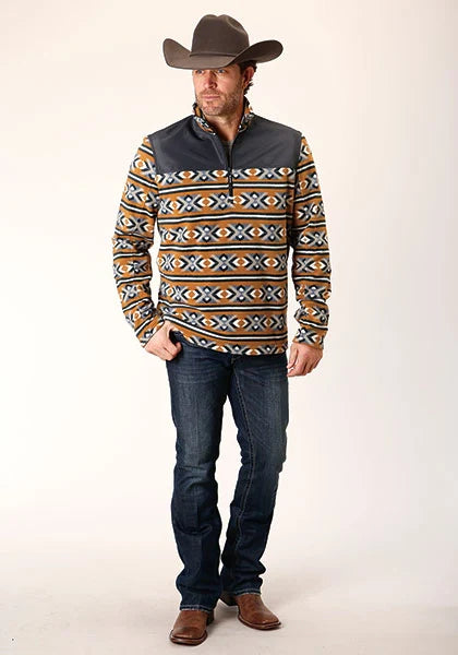 Roper 1815 Aztec (Naranja) - Suéter Polar para Hombre