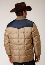 Roper 1473 Poly Filled (Navy/Khaki) - Men's Jacket