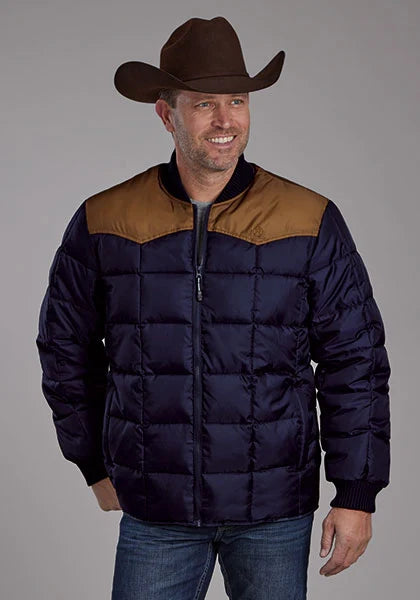 Chaqueta Roper 1473 Rellena de Poliéster (Marrón/Azul Marino) - Hombre