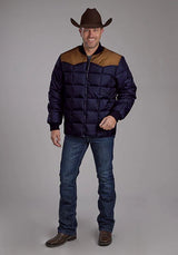 Chaqueta Roper 1473 Rellena de Poliéster (Marrón/Azul Marino) - Hombre
