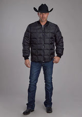 Chaqueta para hombre Roper 1473 con relleno de poliéster (negra)