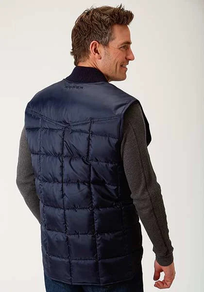 Roper 1473 Relleno de poliéster (Azul marino) - Chaleco de hombre