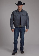 Roper 2252 con apariencia de mezclilla (azul) - Chaqueta softshell para hombre