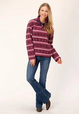 Roper 1816 Aztec (Granate) - Sudadera polar de mujer