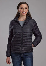 Chaqueta de nailon Roper 2165 Parachute (negra) - Para mujer