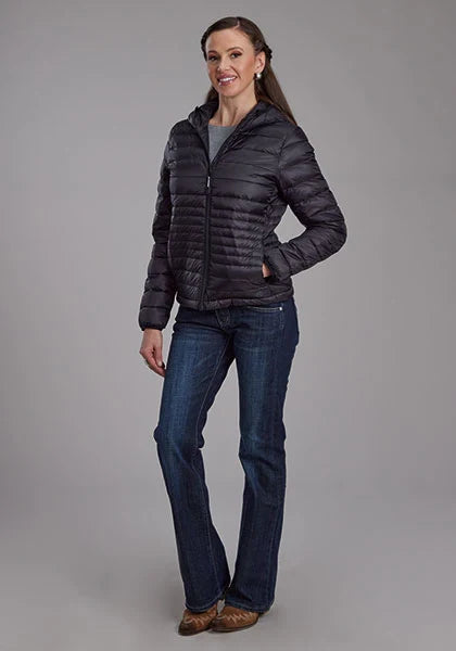 Chaqueta de nailon Roper 2165 Parachute (negra) - Para mujer