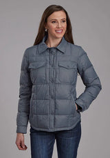 Chaqueta de nailon para mujer Roper 2165 Parachute Pockets (Steel)