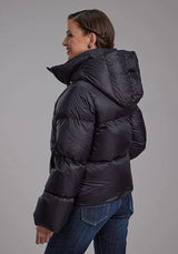 Roper 2165 Puffer (Negra) - Chaqueta de nylon para mujer