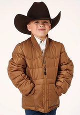 Chaqueta Roper de plumón sintético para niño (marrón)