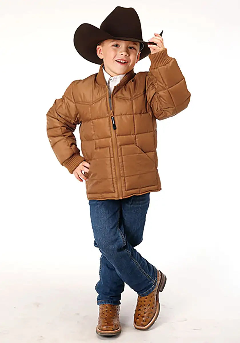 Chaqueta Roper de plumón sintético para niño (marrón)