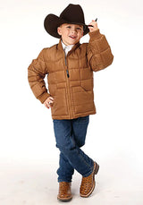 Chaqueta Roper de plumón sintético para niño (marrón)