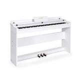 88 Key Full Size Electric Piano Keyboard with Stand 3 Pedals MIDI Function