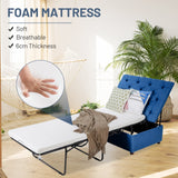 Cama Otomana Plegable con Colchón para Invitados y Siestas de Oficina