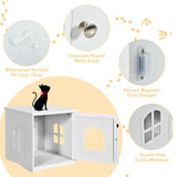 Side Table Nightstand Decorative Cat House