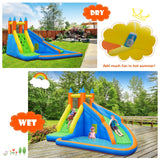 Castillo hinchable Mighty Bounce con tobogán acuático sin soplador