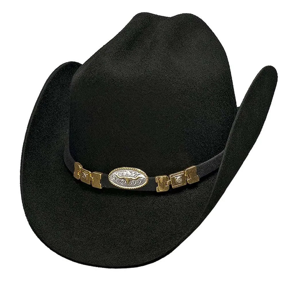 Bullhide El Jugueton - Sombrero vaquero de fieltro de lana para niños
