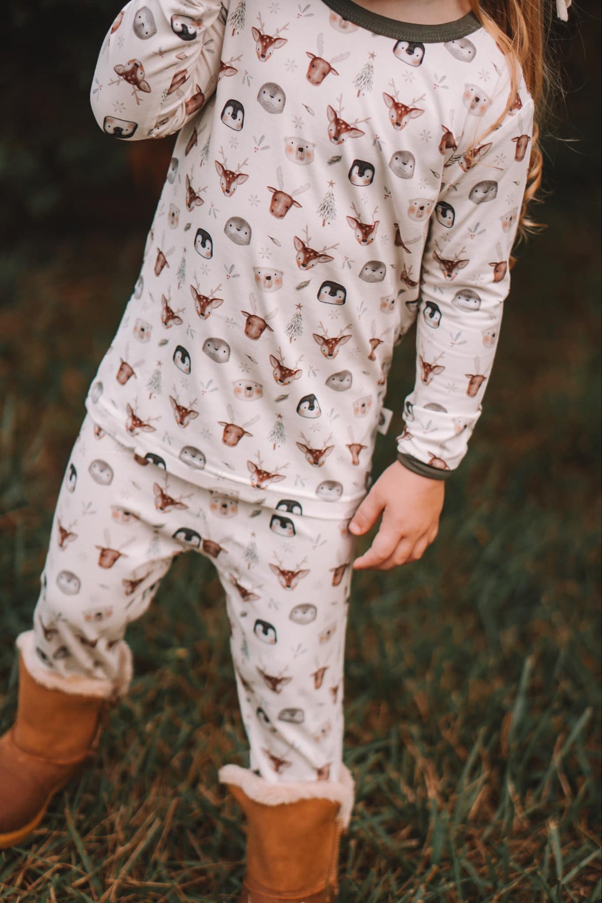 Pijama de Bambú de 2 piezas "Amigos del Polo Norte"