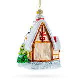 Gingerbread Delight Glass Christmas Ornament