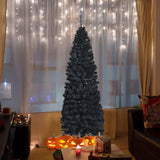 Árbol de Navidad artificial delgado tipo lápiz sin luces de 1,8 m