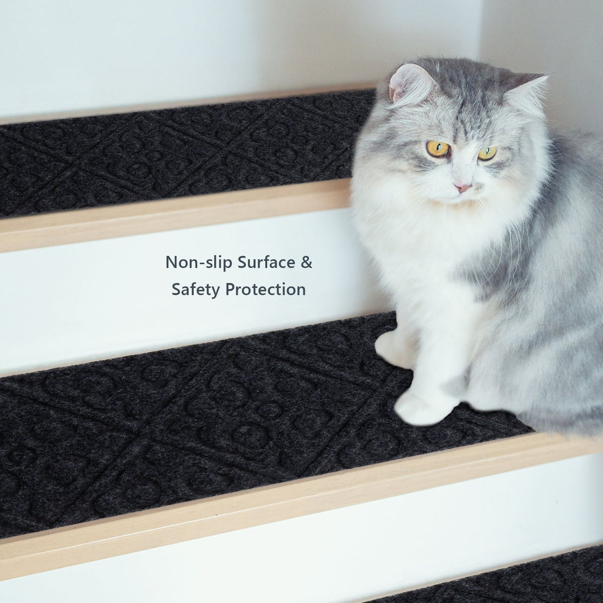 15 Alfombras Antideslizantes Interiores para Escaleras de Madera
