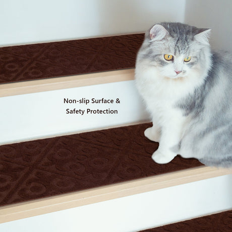 15 Alfombras Antideslizantes Interiores para Escaleras de Madera