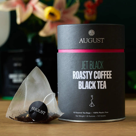 Negro Jet - Té Negro con Sabor a Café Tostado - 15 Bolsitas de Té