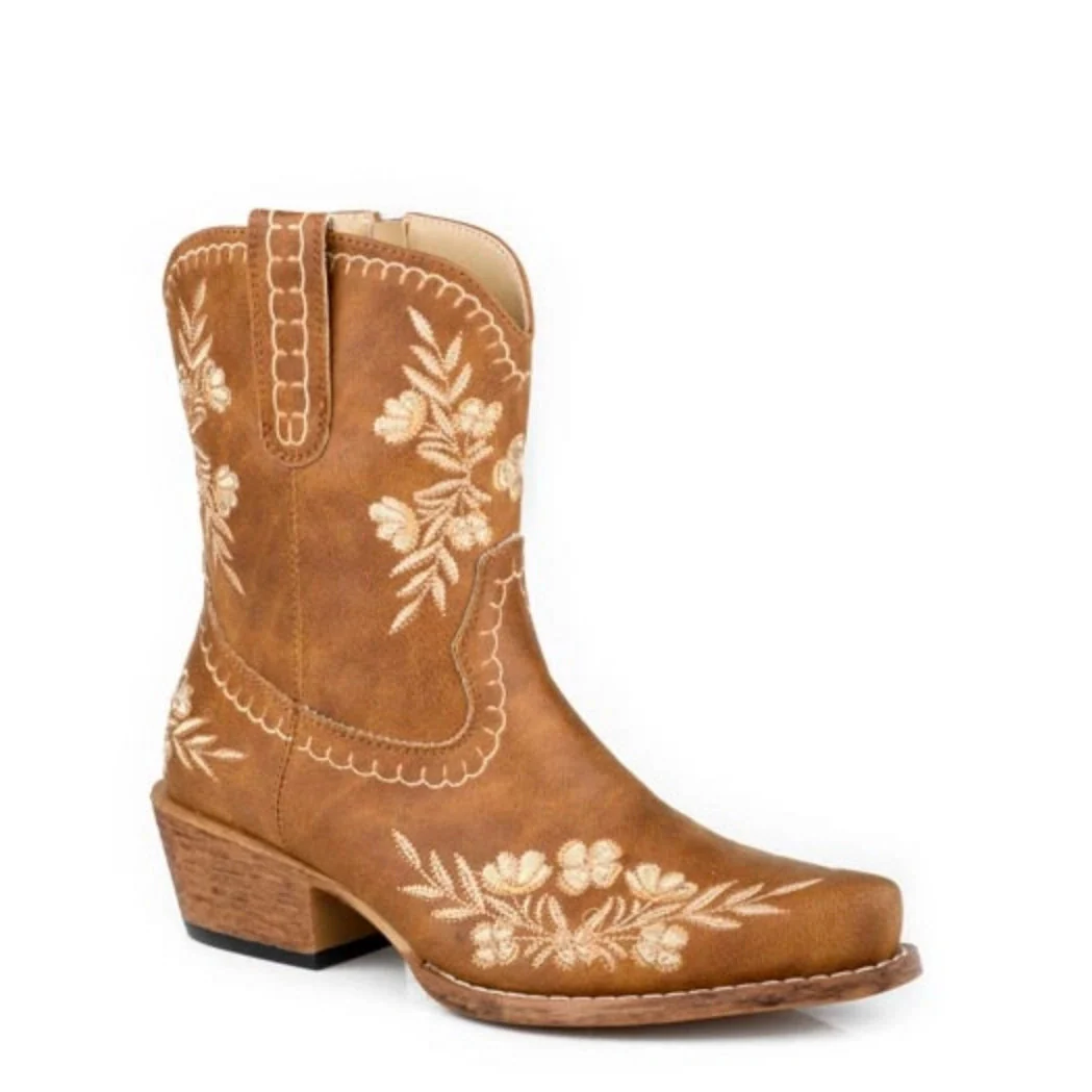 Roper Wynona (Tan) - Bota vaquera para mujer