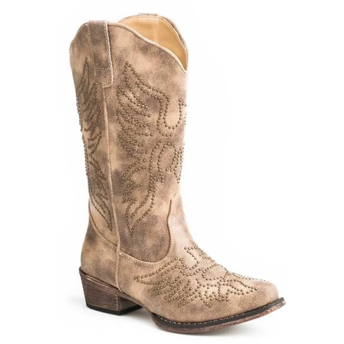Roper Eaglets (Tan) - Botas de vaquera para mujer