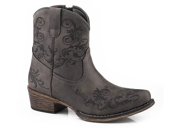 Bota vaquera Roper Short Stuff (gris) - para mujer