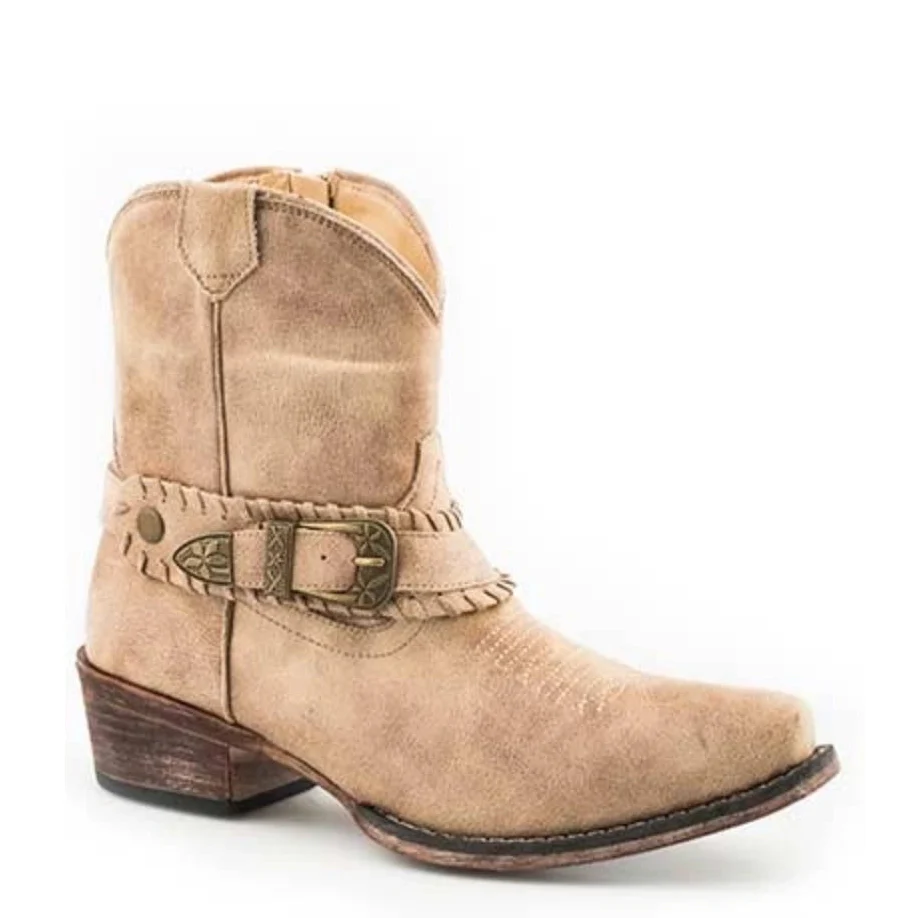 Roper Nelly (Tan) - Bota vaquera de mujer