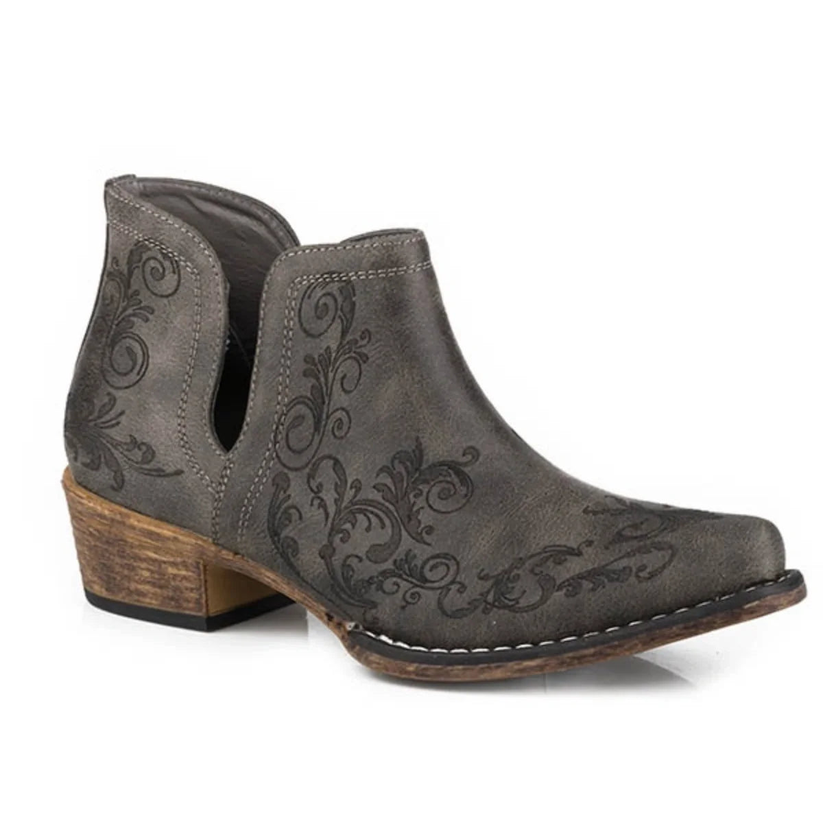 Bota vaquera Roper Ava Laser (Negro) - para mujer