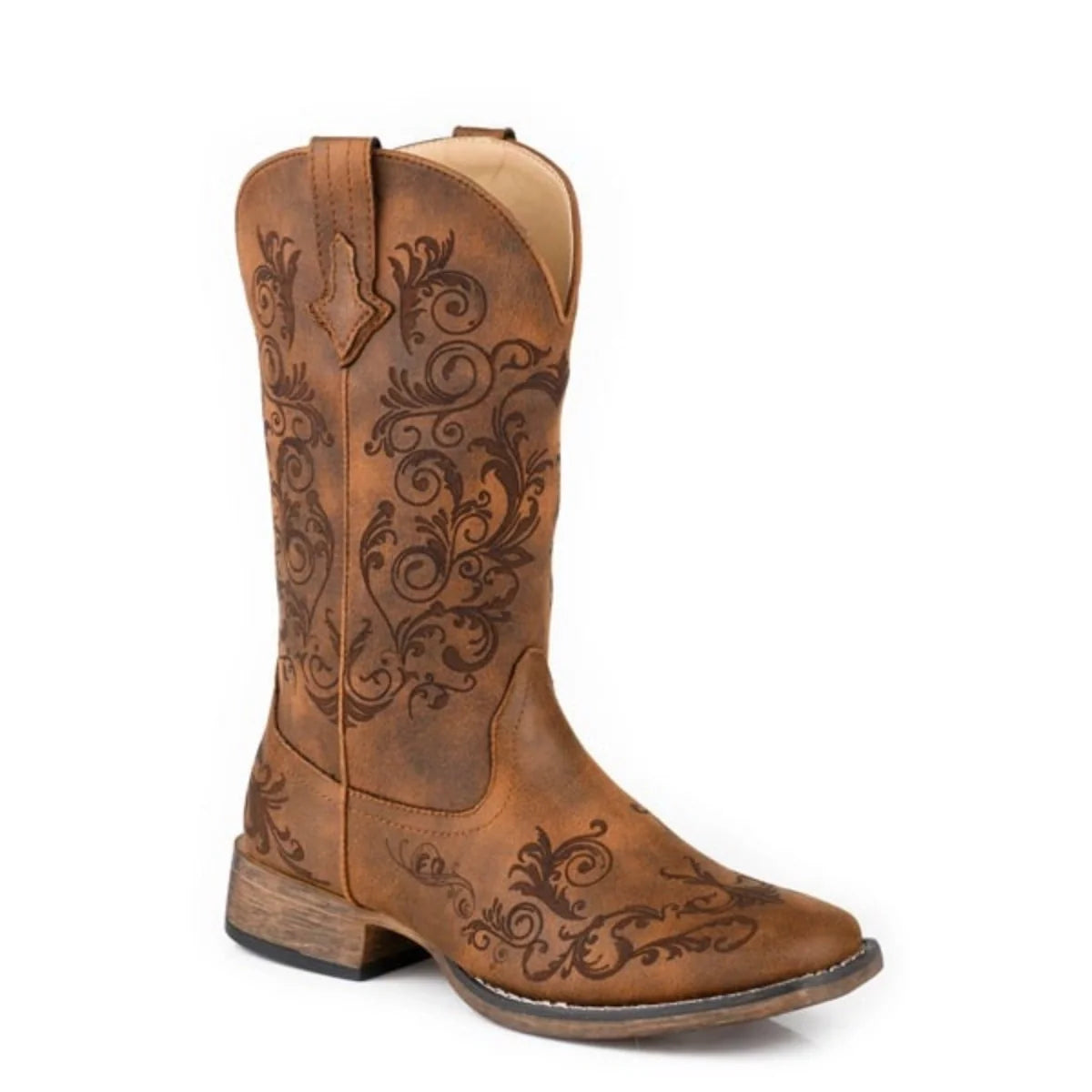 Roper Bailey (Tan) - Bota vaquera para mujer